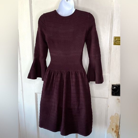 Vince Camuto Knit Textured BoHo Sweater Mini Dress - Picture 14 of 14